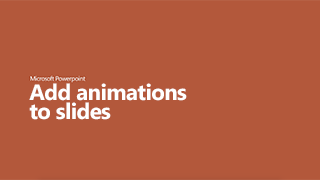 PowerPoint - 05. Add animation, audio, video Image